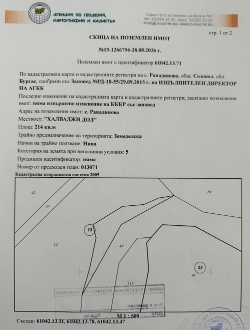 Бургас, с. Равадиново, Продается